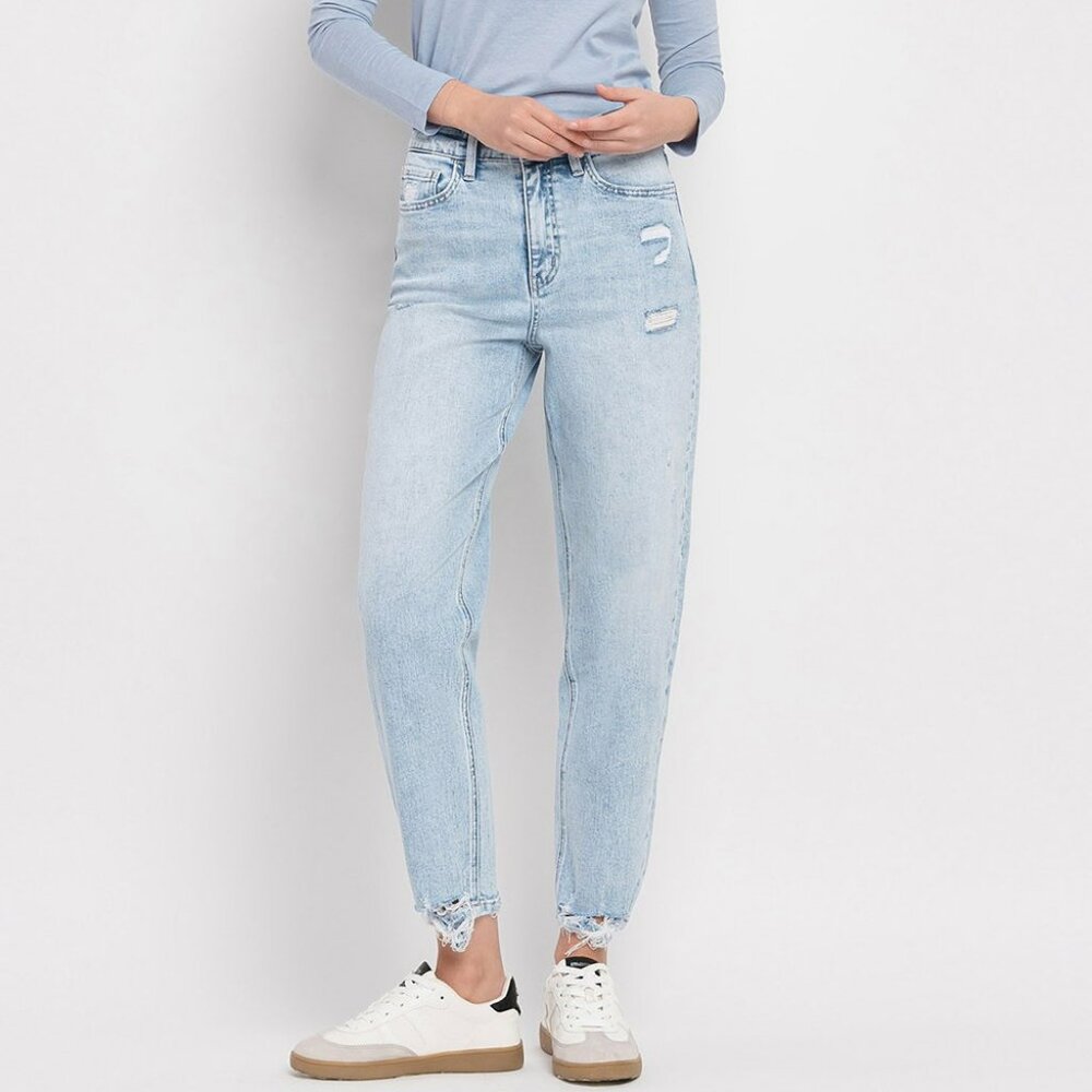 NWT Flying Monkey Super High Rise Barrel Leg Jeans